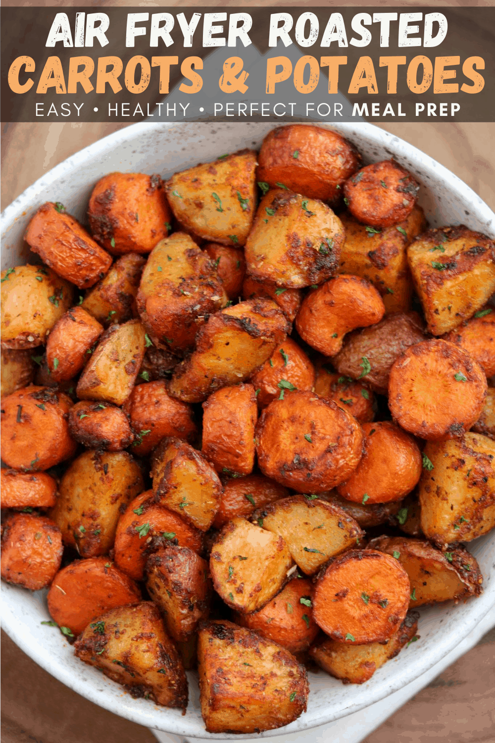 Air Fryer Roasted Carrots and Potatoes Kinda Healthy Recipes