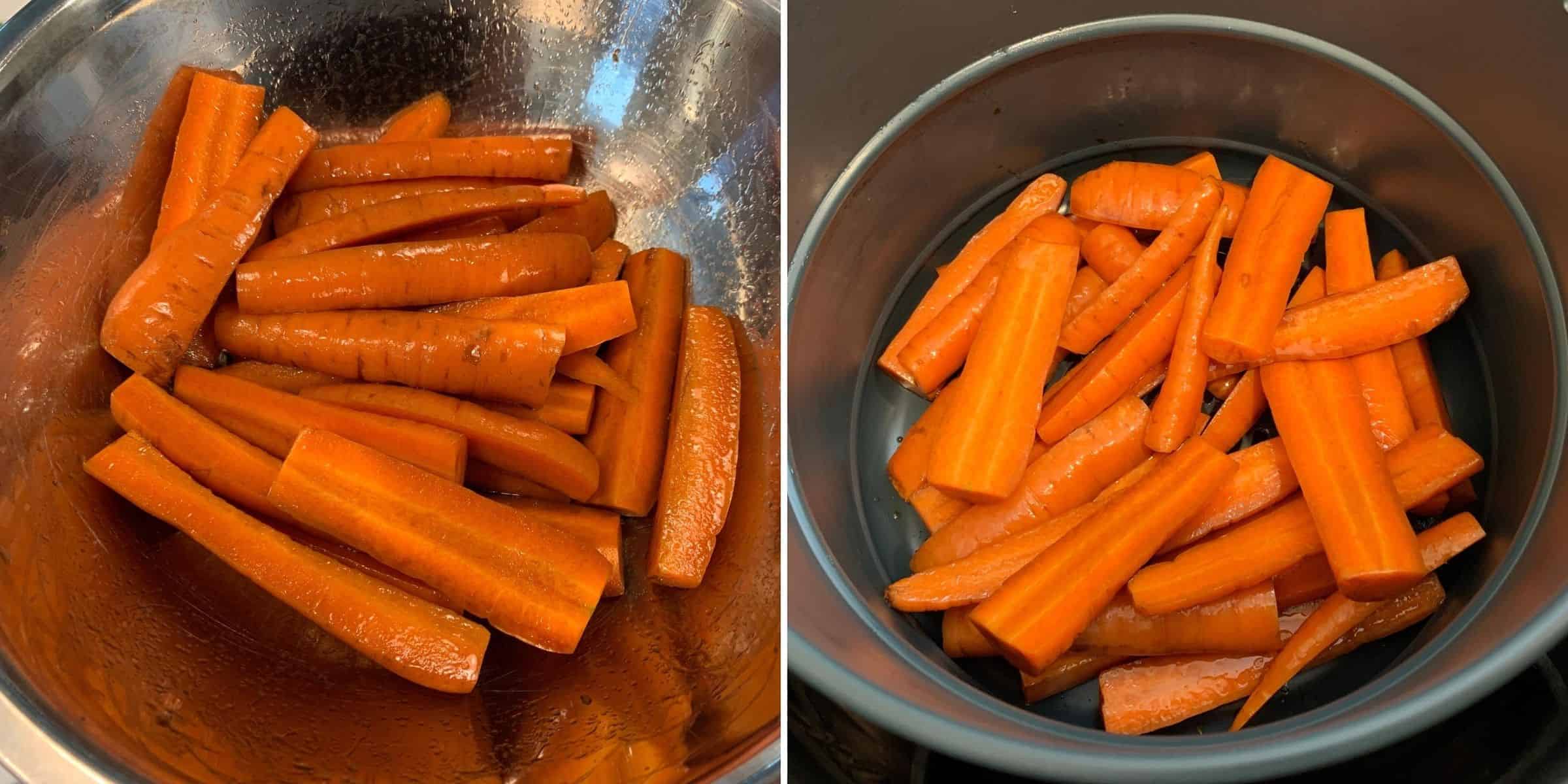 Balsamic Roasted Air Fryer Carrots Kinda Healthy Recipes