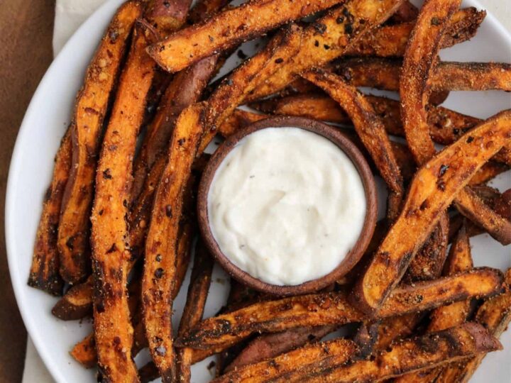 Air Fryer Sweet Potato Fries - Basil And Bubbly