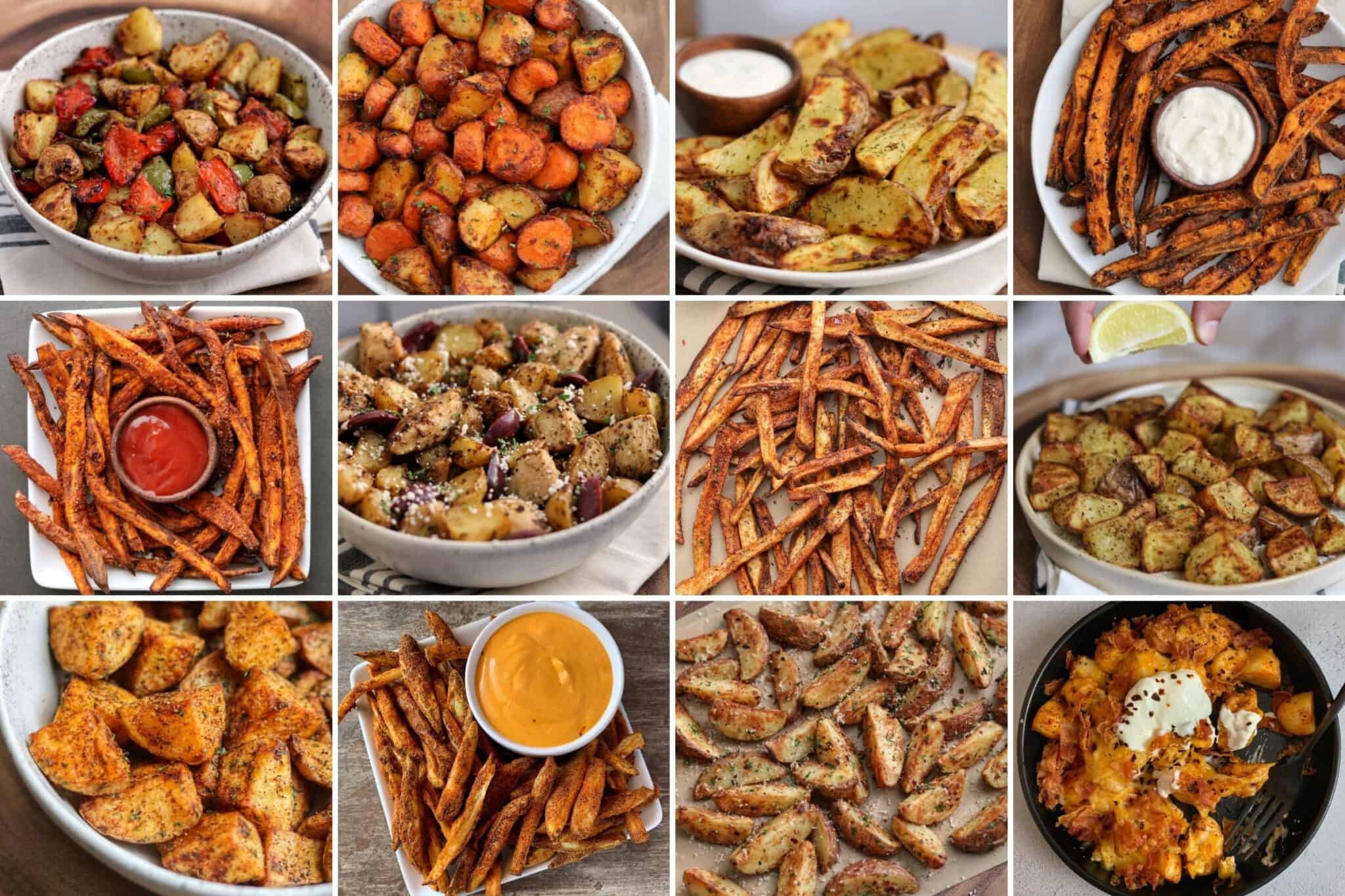 Air Fryer Roasted Carrots and Potatoes Kinda Healthy Recipes