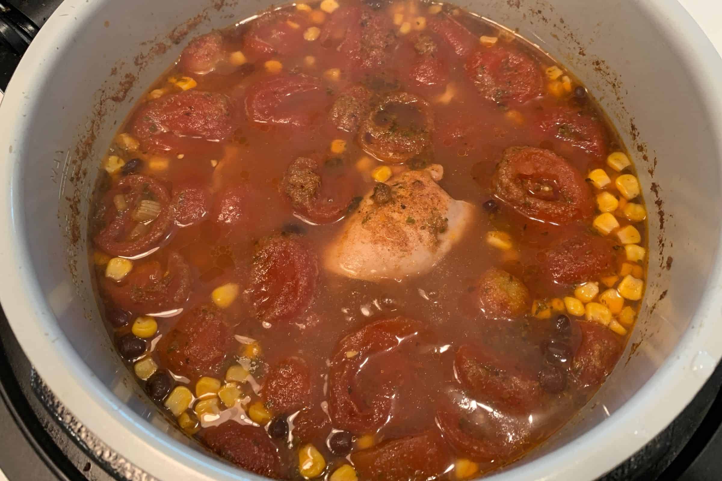 The Easiest Pressure Cooker Mexican Chicken Soup