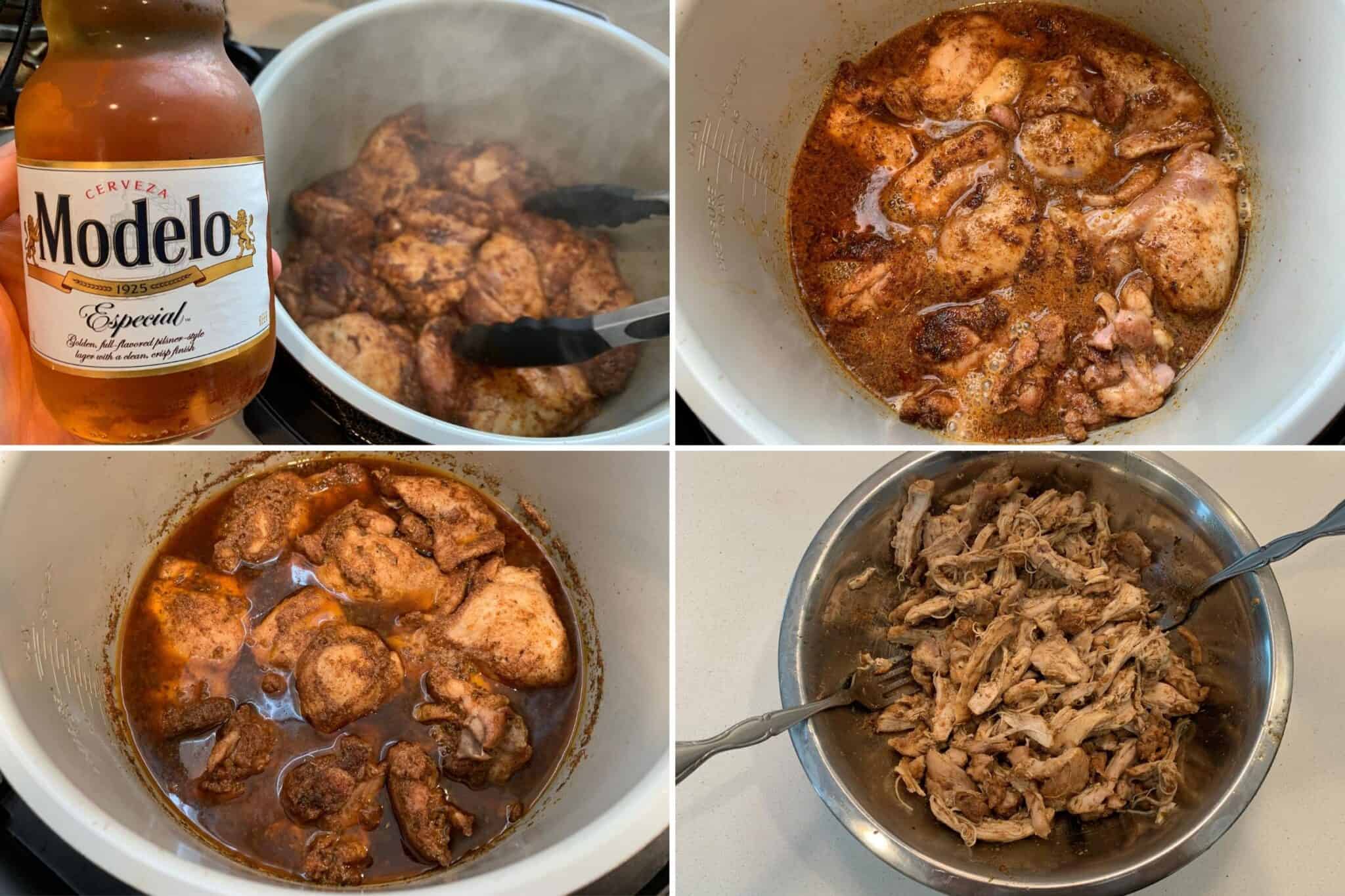 The Best Mexican Shredded Chicken Thighs Instant Pot or Ninja Foodi