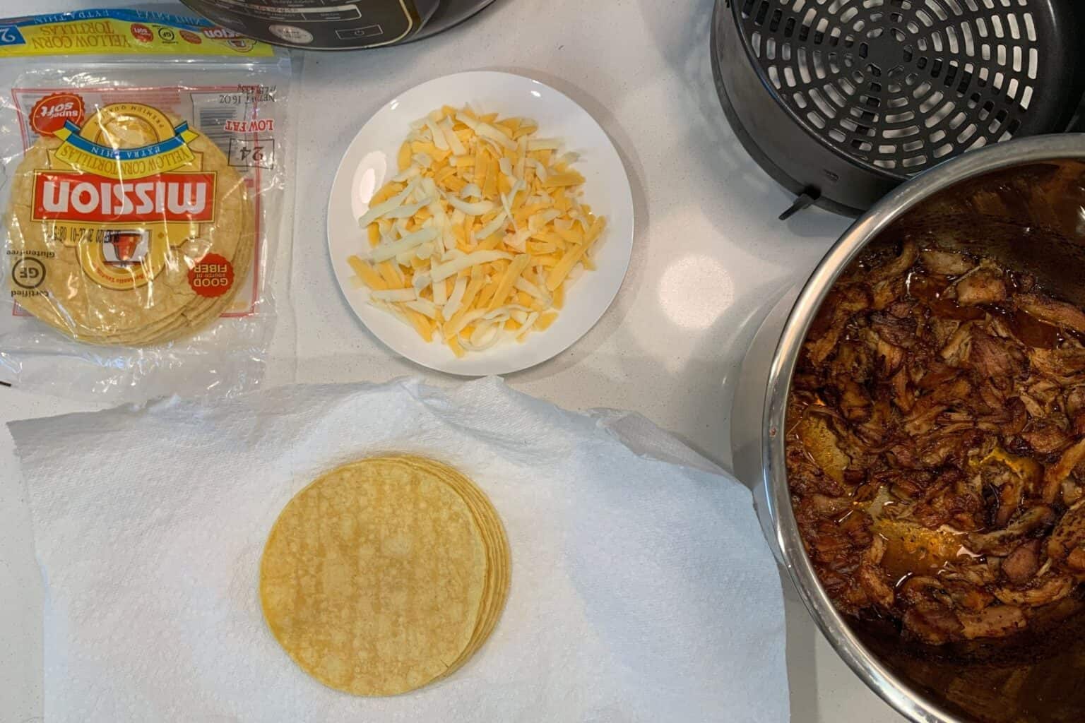 20Minute Air Fryer Taquitos with Shredded Mexican Chicken and Cheese