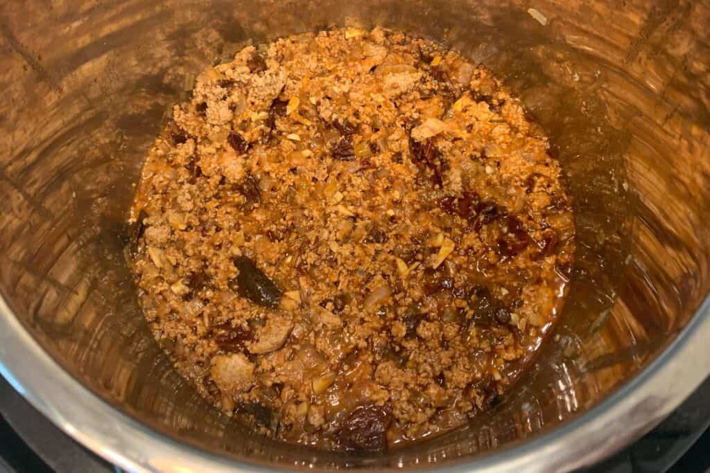ground turkey taco meat in the Instant Pot