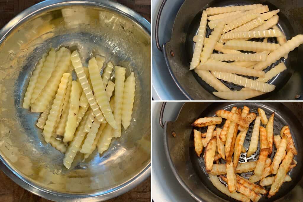 crinkle cut fries in the air fryer