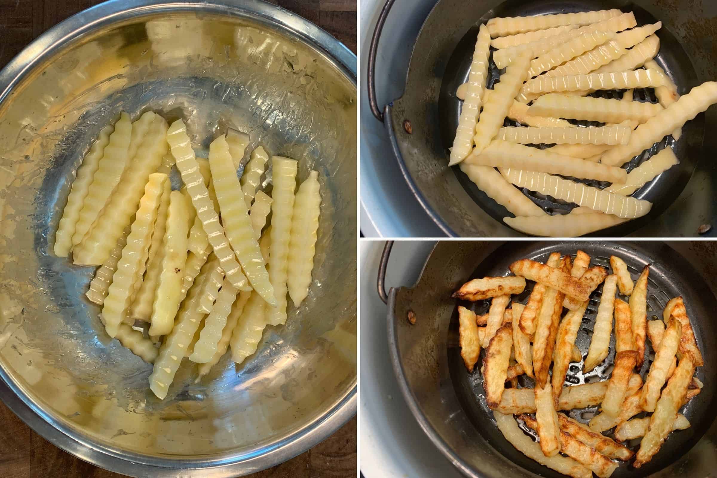 How to Make Crinkle Cut Fries in an Air Fryer or Oven