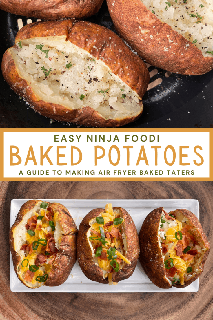 Ninja Foodi Baked Potatoes - Kinda Healthy Recipes