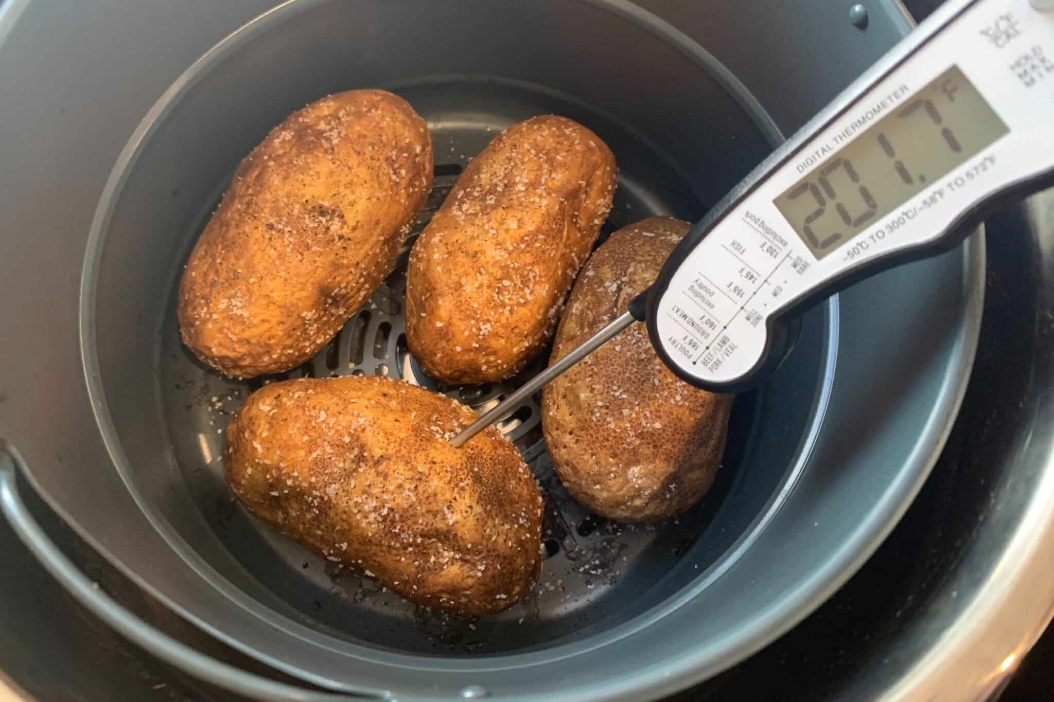 Air Fryer Twice Baked Potatoes - Kinda Healthy Recipes