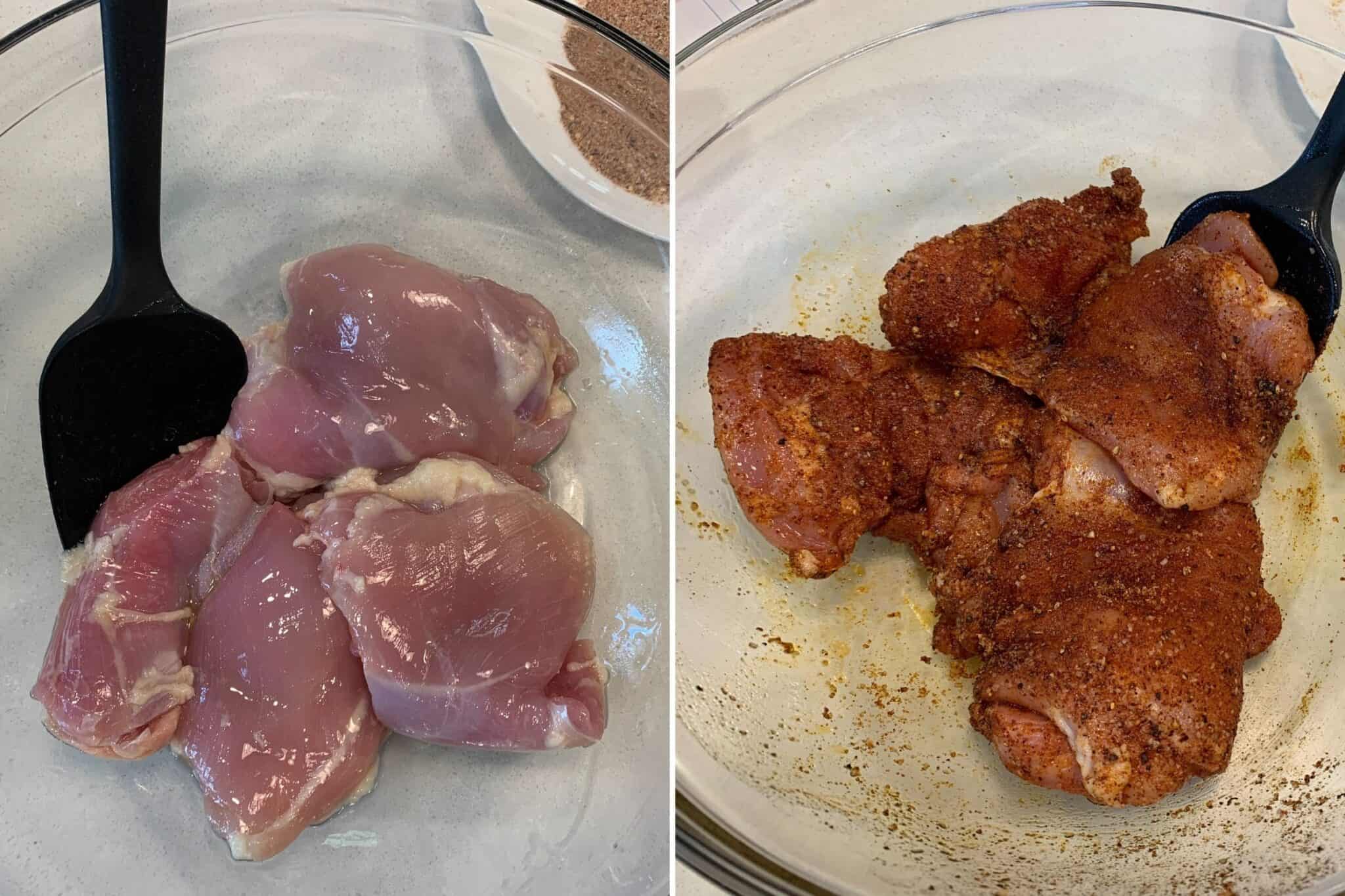 Boneless Skinless Chicken Thighs with Buffalo Seasoning