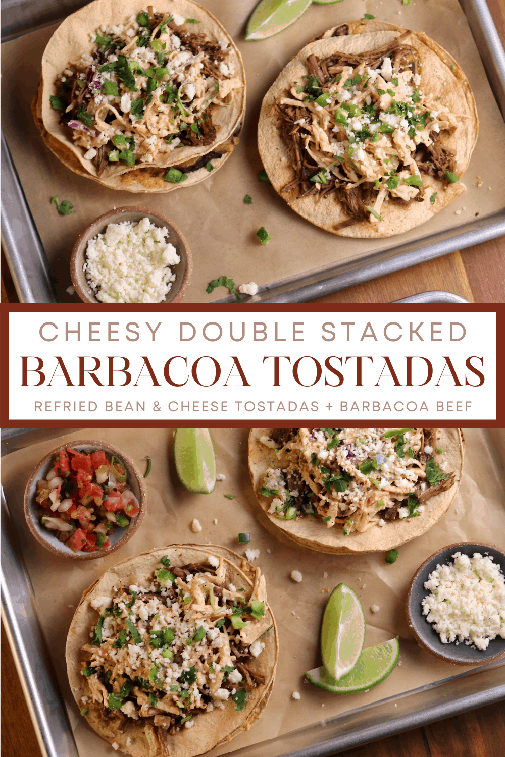Double Stacked Barbacoa Beef Tostadas Kinda Healthy Recipes