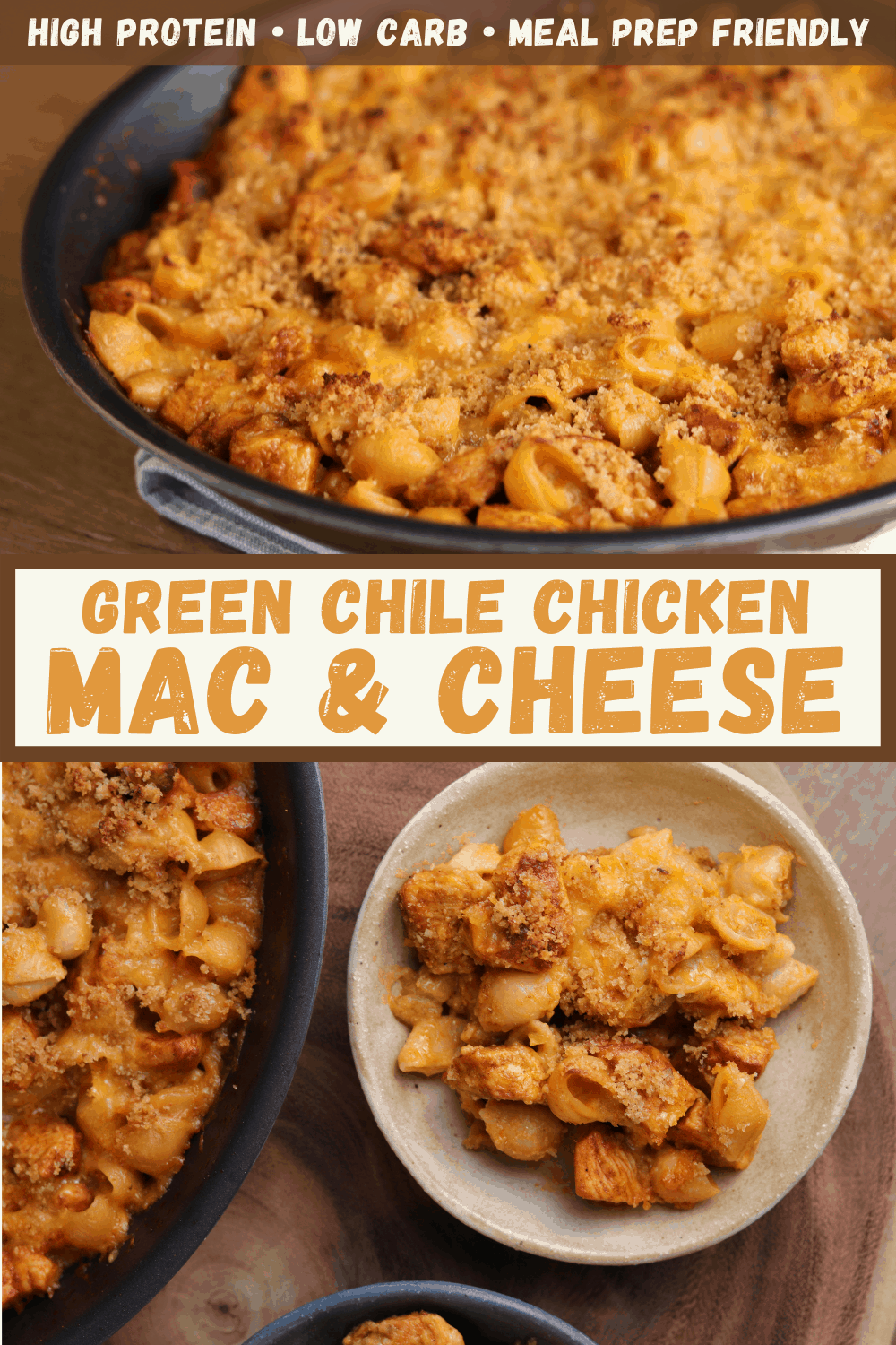 Green Chile Mac and Cheese with Chicken - Kinda Healthy Recipes
