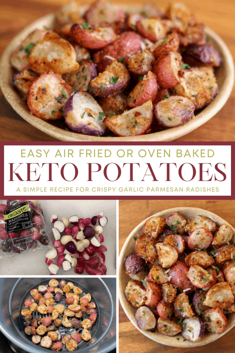 Garlic Parmesan Air Fryer Roasted Radishes A Keto Potato Substitute