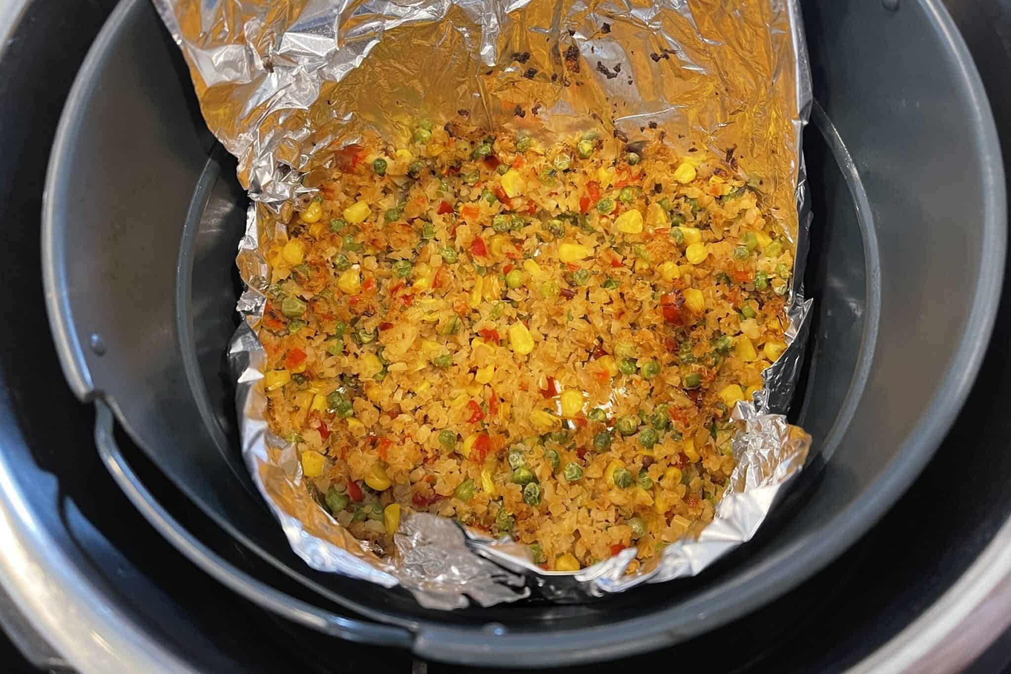 Air Fryer Fried Cauliflower Rice Kinda Healthy Recipes