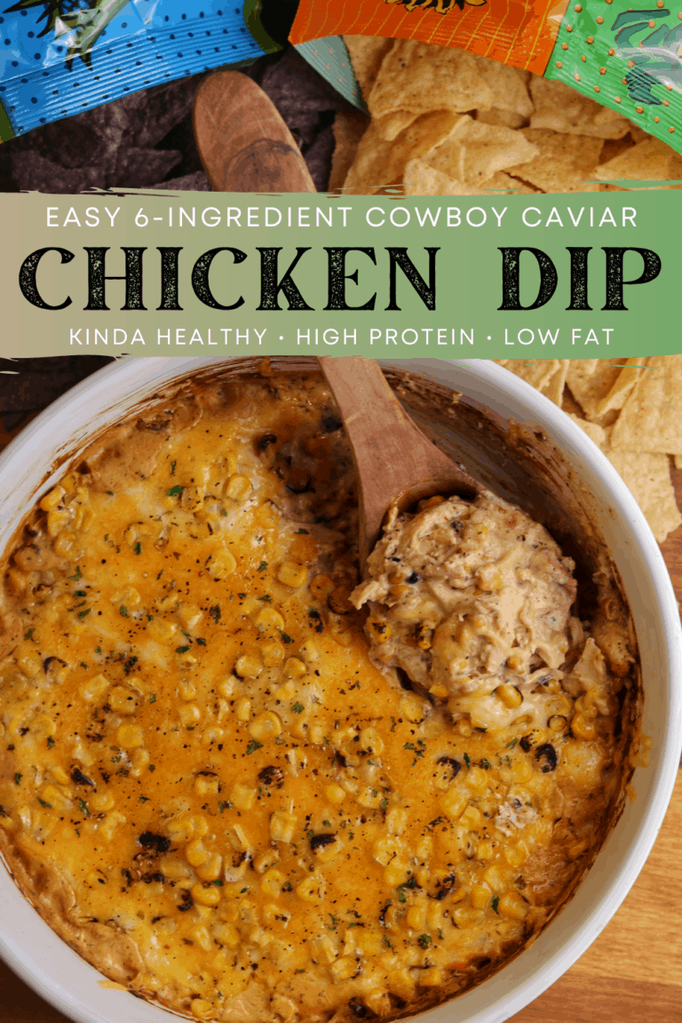 Creamy Cowboy Caviar and Rotisserie Chicken Dip
