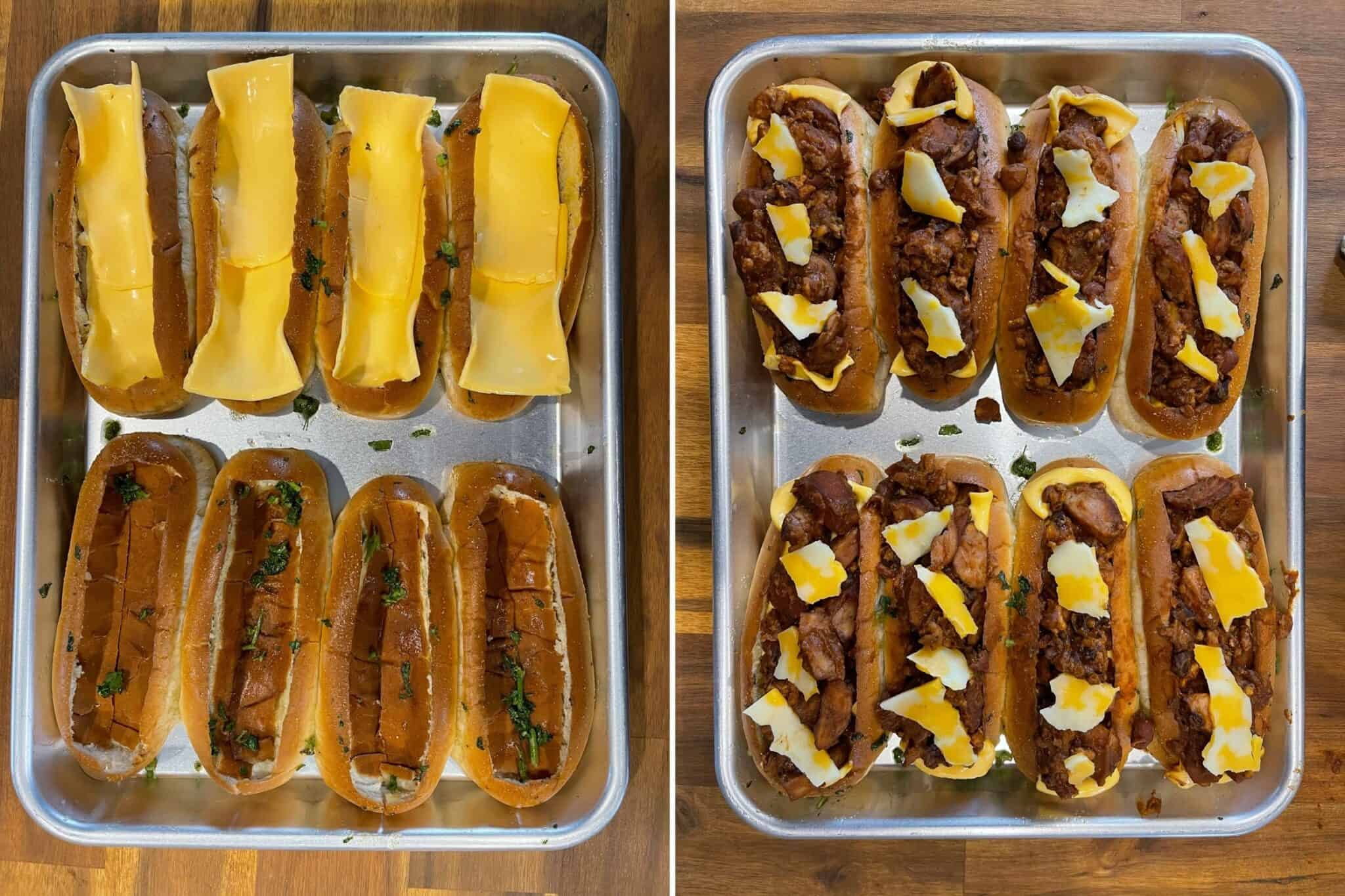 Leftover Chili Cheese Dog Boats Kinda Healthy Recipes