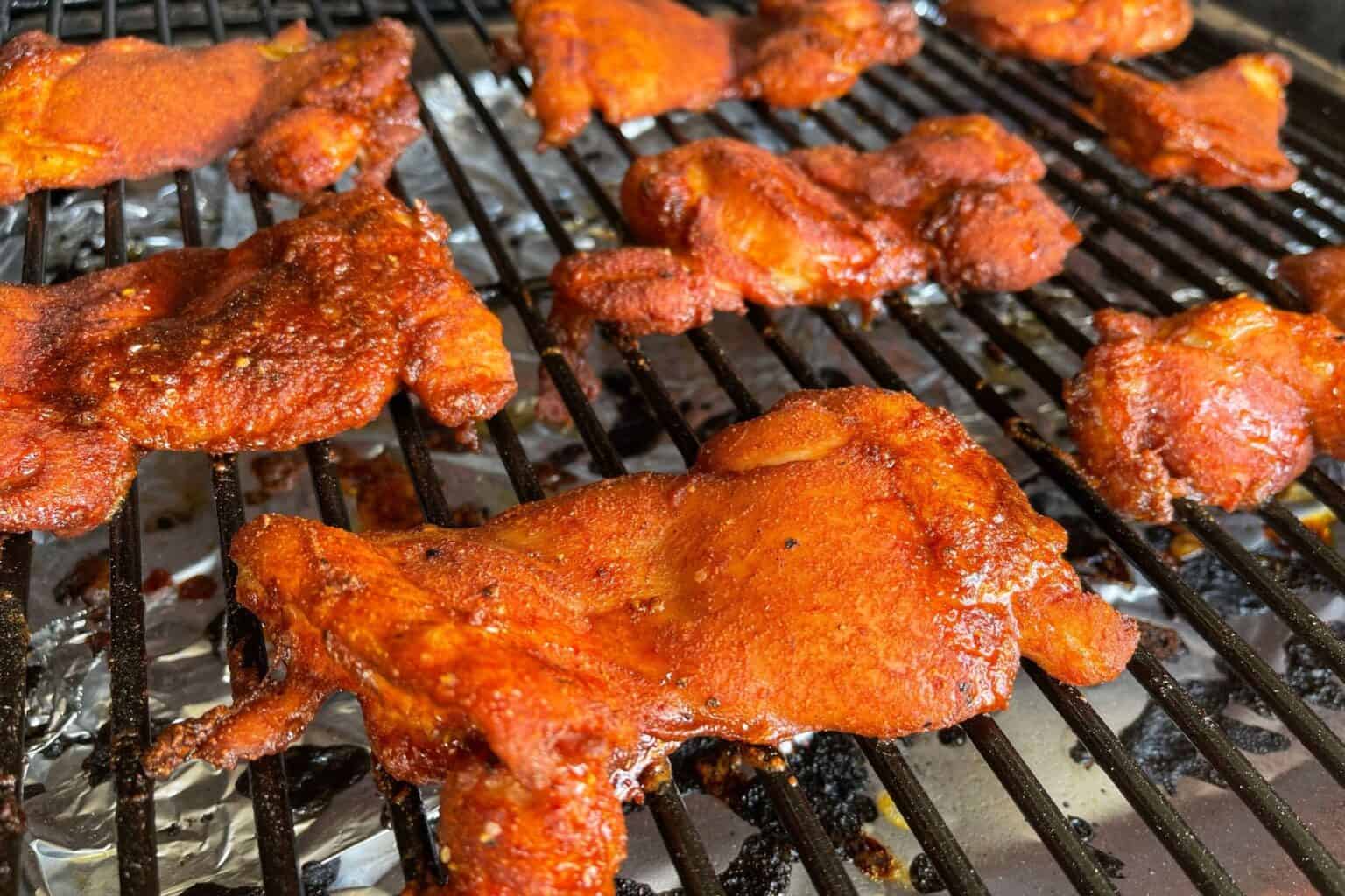 BBQ Smoked Chicken Thighs With Alabama White Sauce