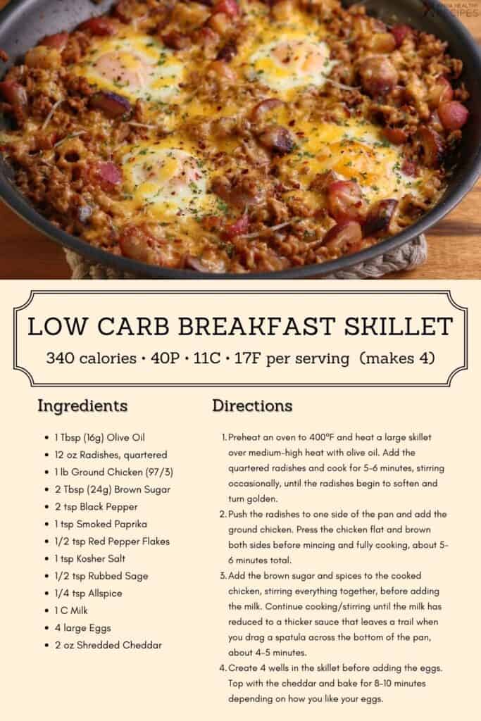 Low Carb Breakfast Skillet Recipe - The Protein Chef