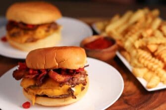 Shake Shack Double SmokeShack Burgers - A Kinda Healthy Copycat