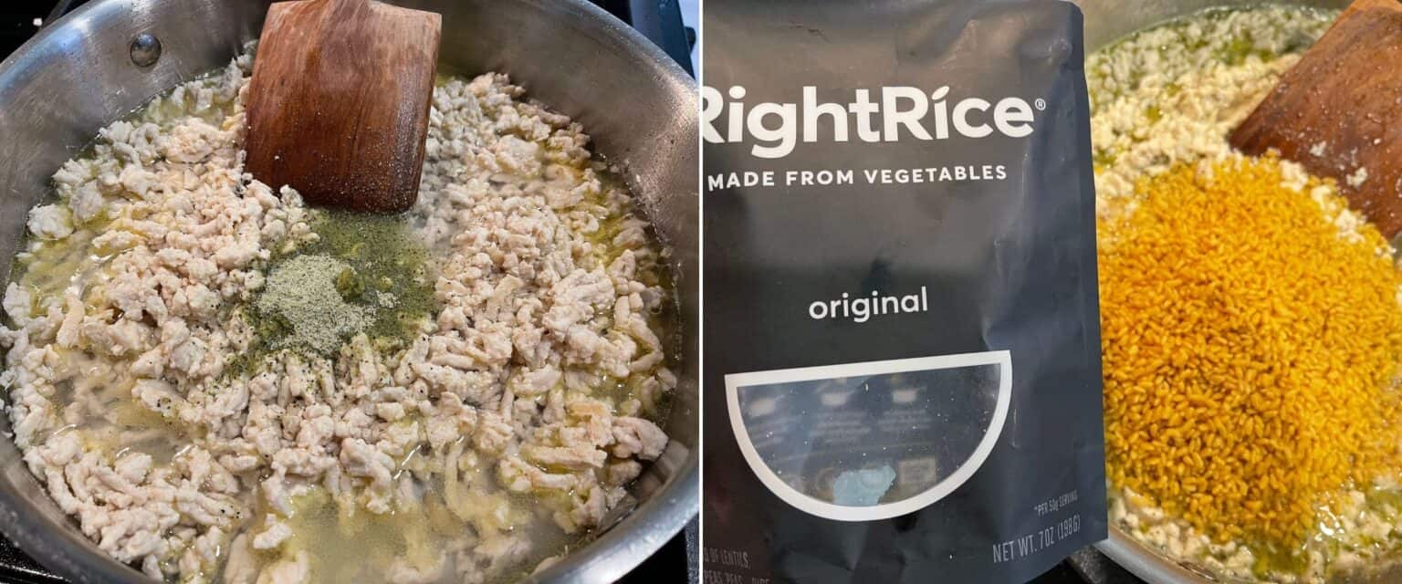 Greek Ground Chicken and Rice Skillet Kinda Healthy Recipes