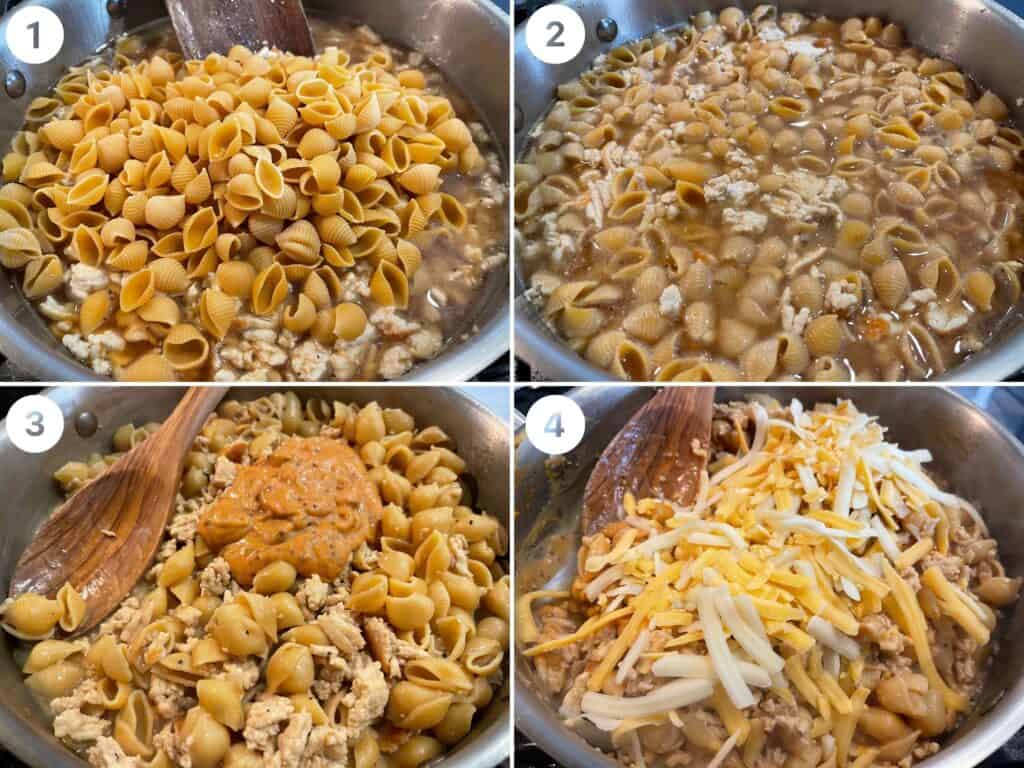 how to make cheeseburger pasta step by step