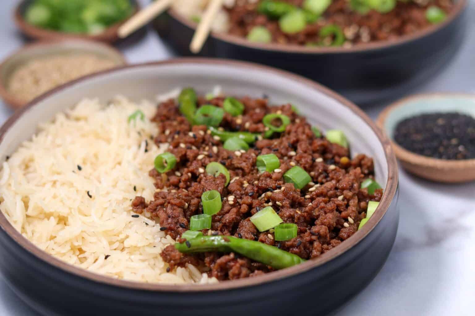 20-Minute Low Carb Mongolian Ground Beef - Kinda Healthy Recipes