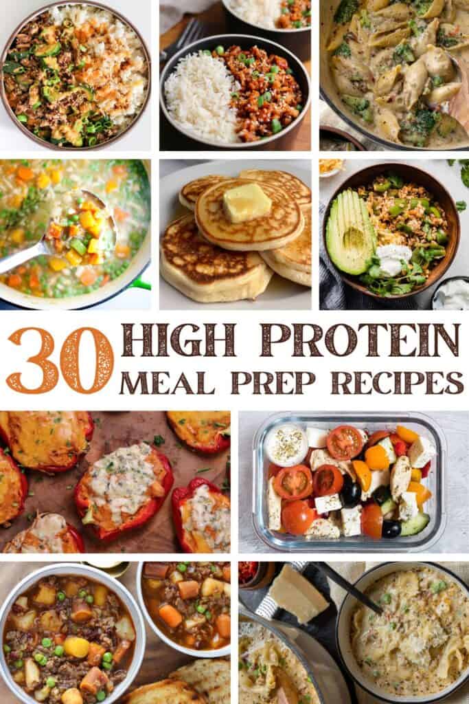 photos of high protein meal prep recipes