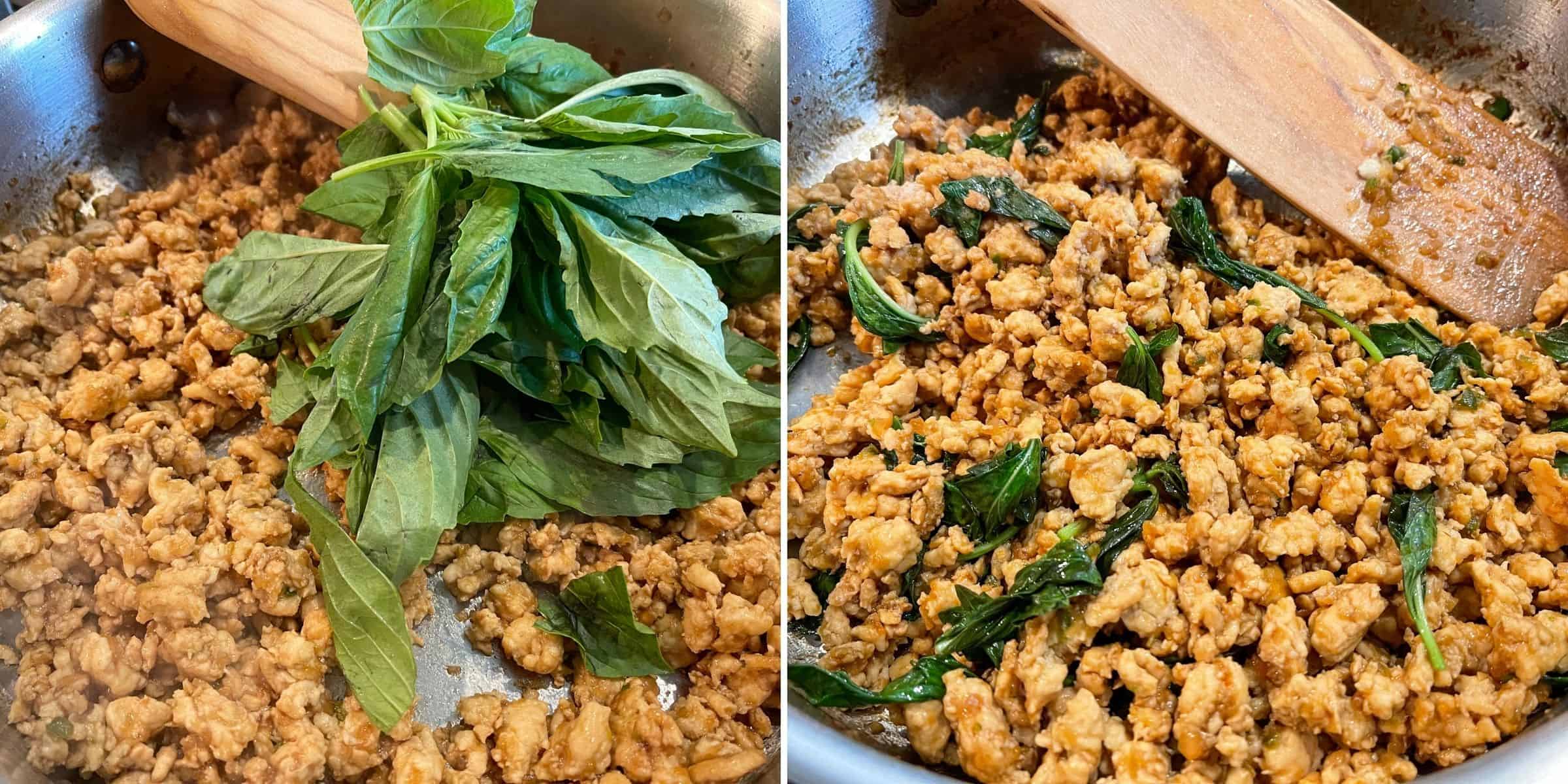 20Minute Thai Basil Ground Chicken Kinda Healthy Recipes