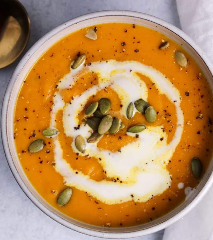 Ninja Foodi Blender Butternut Squash Soup with Rosemary