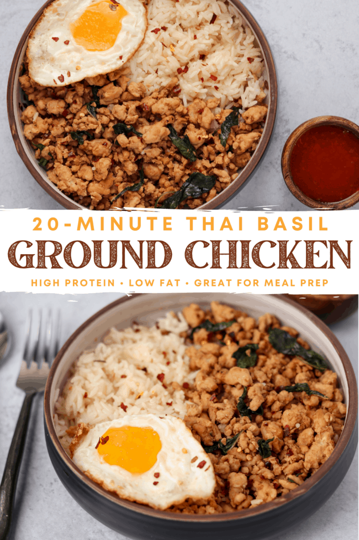 20Minute Thai Basil Ground Chicken Kinda Healthy Recipes