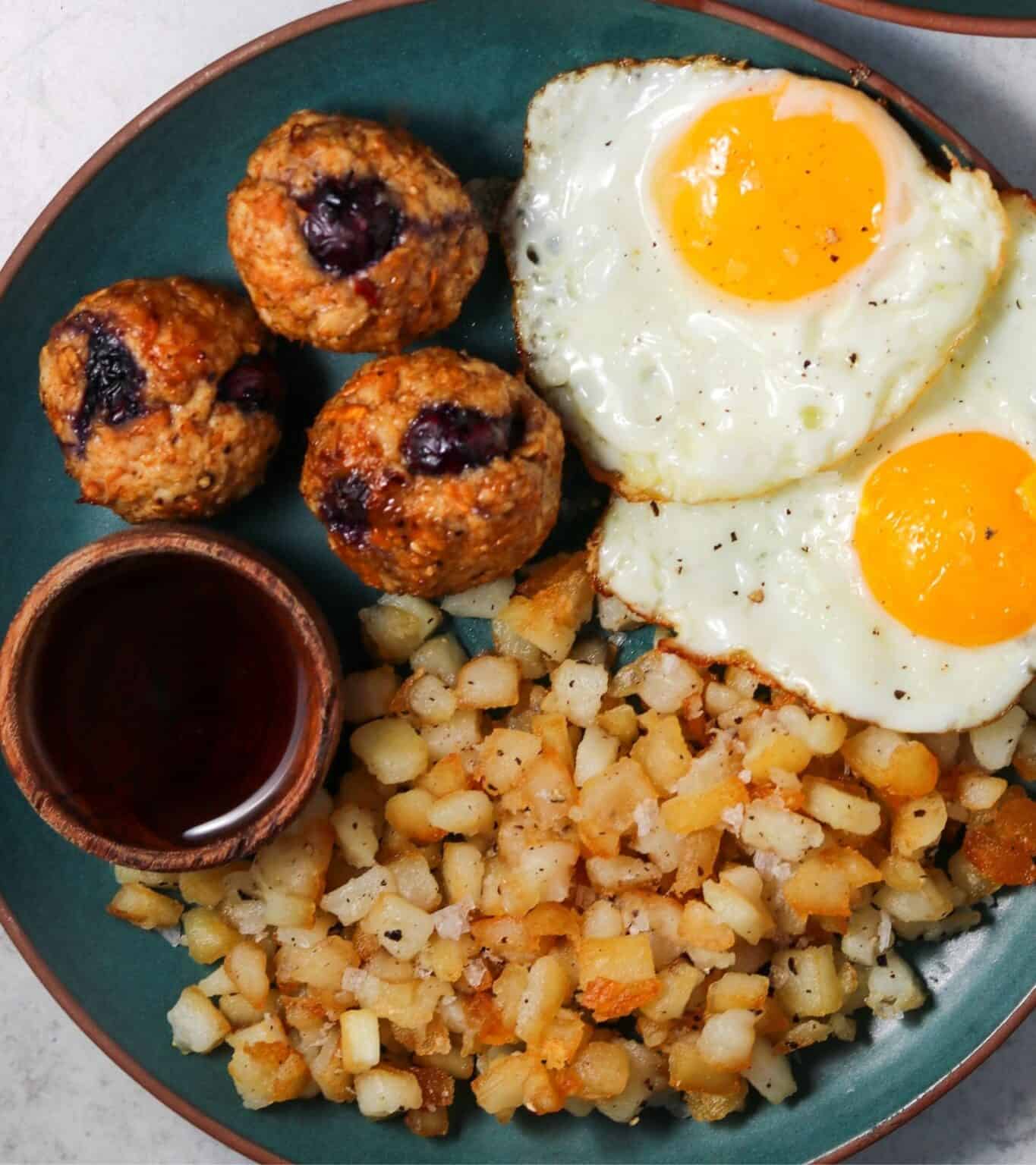 Healthy Breakfast Meatballs (Oven Baked or Air Fried)