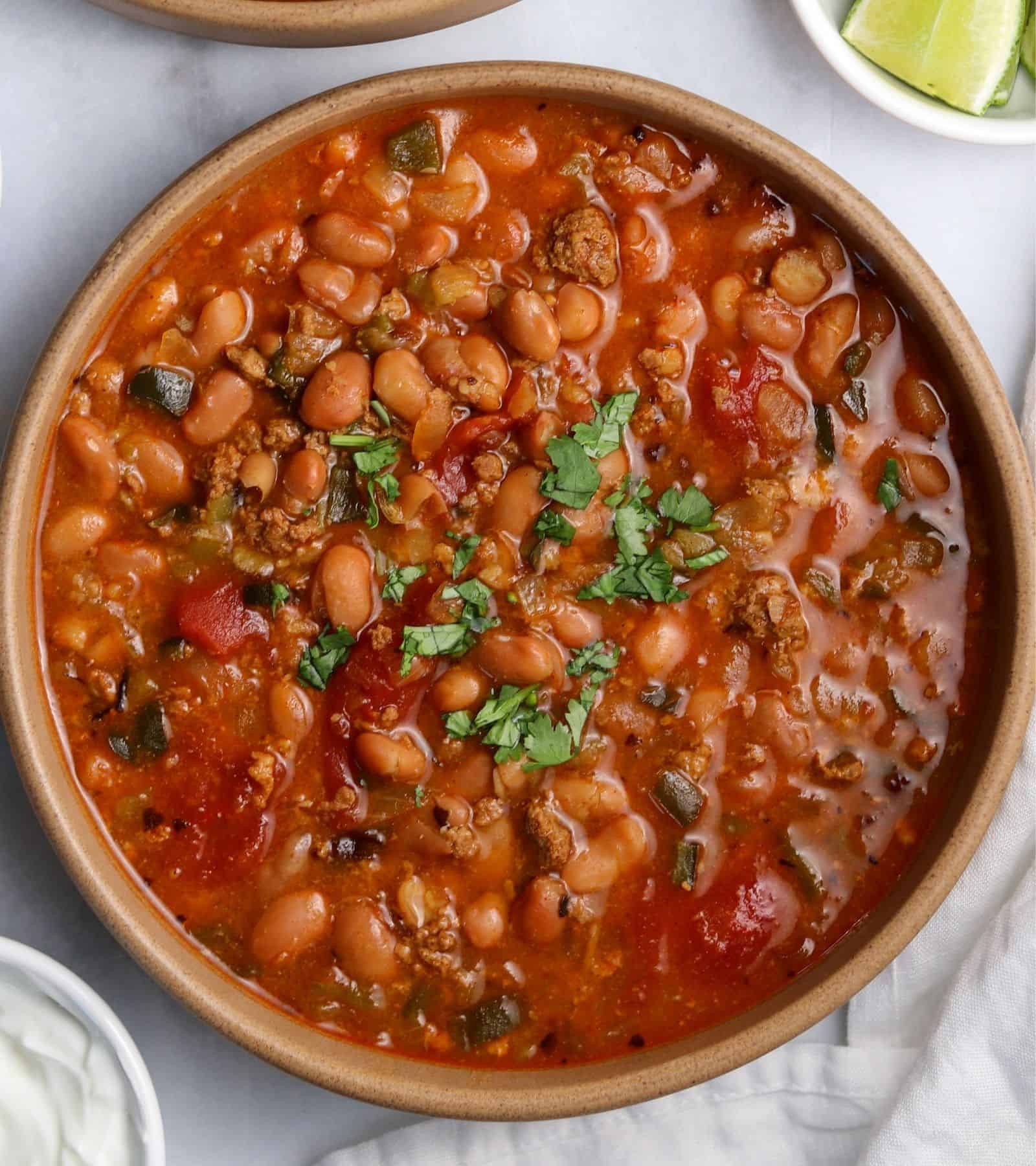 Instant Pot Pinto Bean Soup with Chorizo