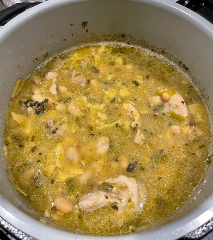 Slow Cooker Salsa Verde Chicken Stew - Kinda Healthy Recipes