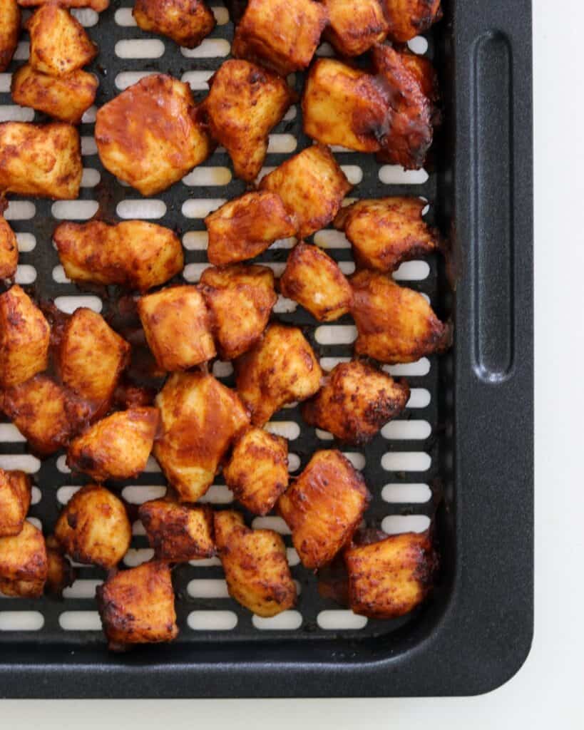 chipotle BBQ air fried chicken breast pieces