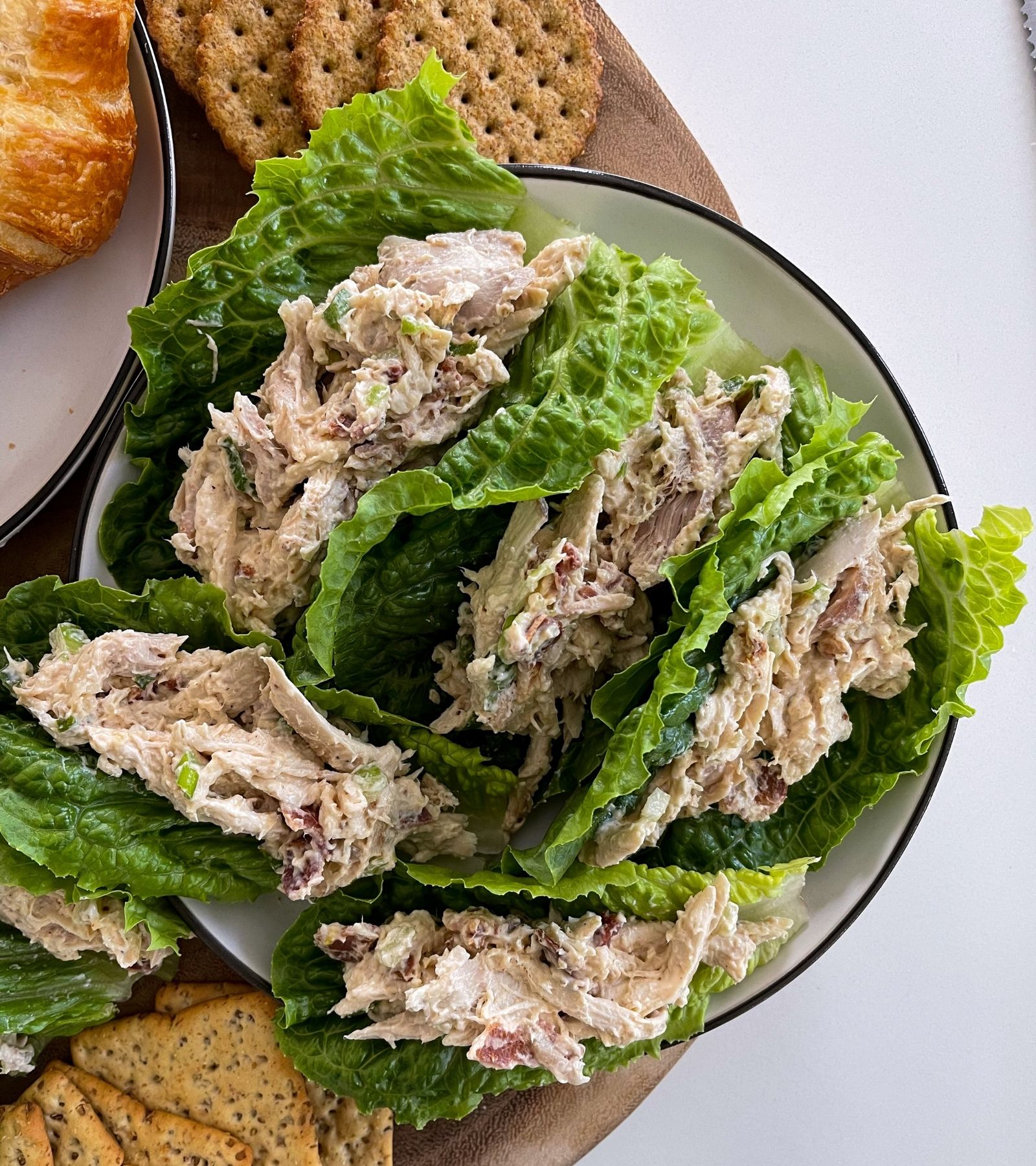 low fat chicken salad lettuce wraps