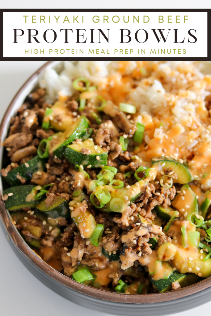 Macro Friendly Teriyaki Ground Beef Stir Fry with Yum Yum Sauce