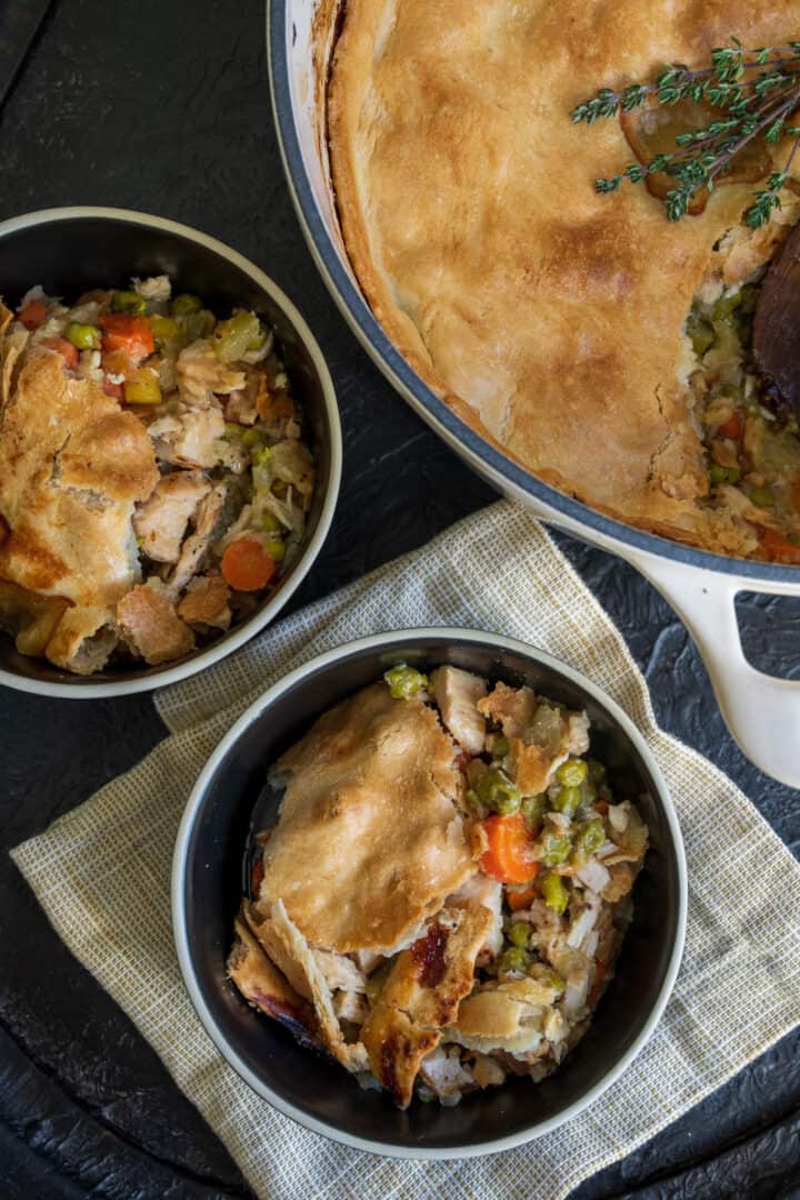 Dutch Oven Chicken Pot Pie - Kinda Healthy Recipes