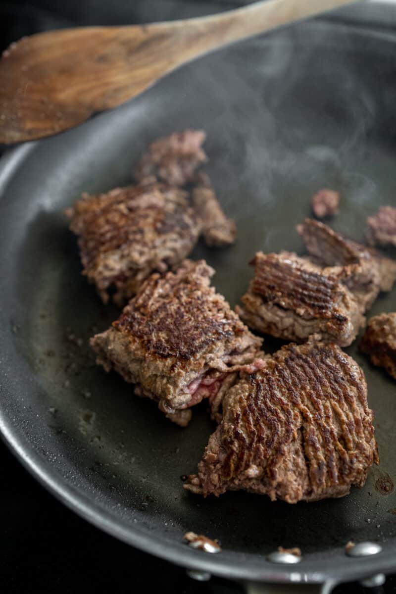 Crispy Black Pepper Ground Beef