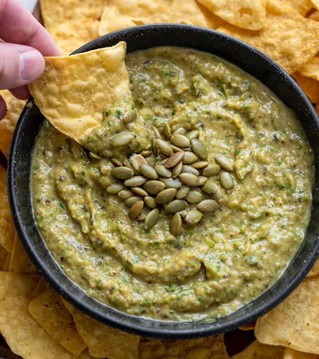 Spicy Oven Roasted Zucchini Salsa