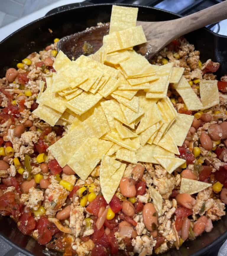 Ground Chicken Taco Casserole