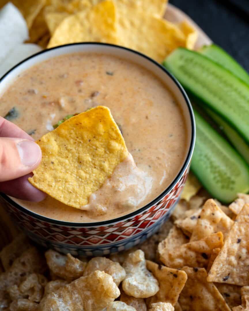How to Make an Upgraded High Protein Cottage Cheese Queso