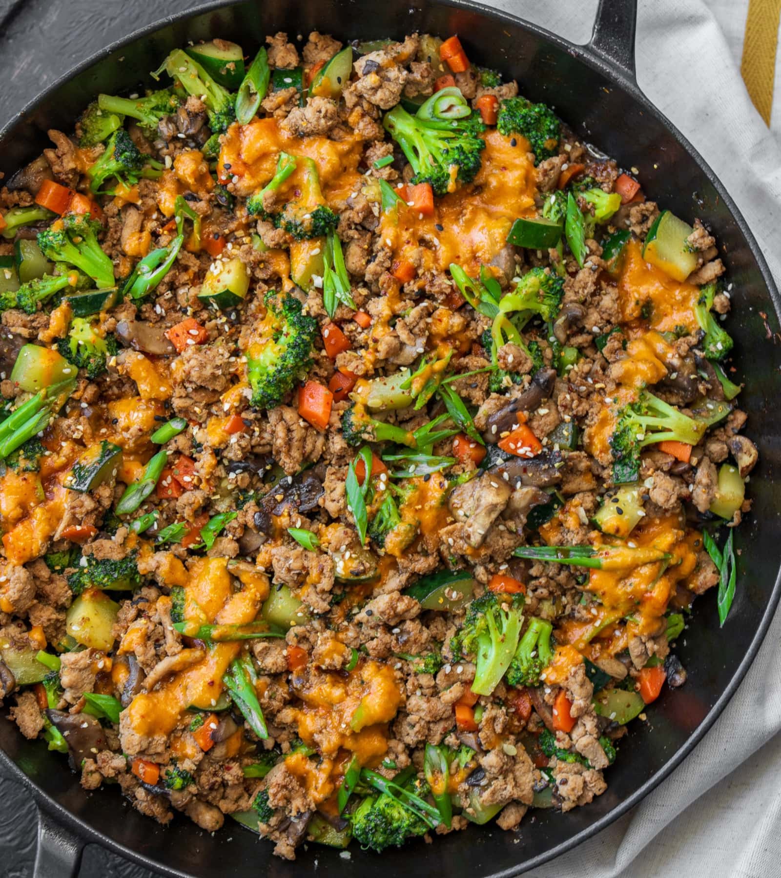 30-Minute Healthy Teriyaki Ground Turkey Stir Fry