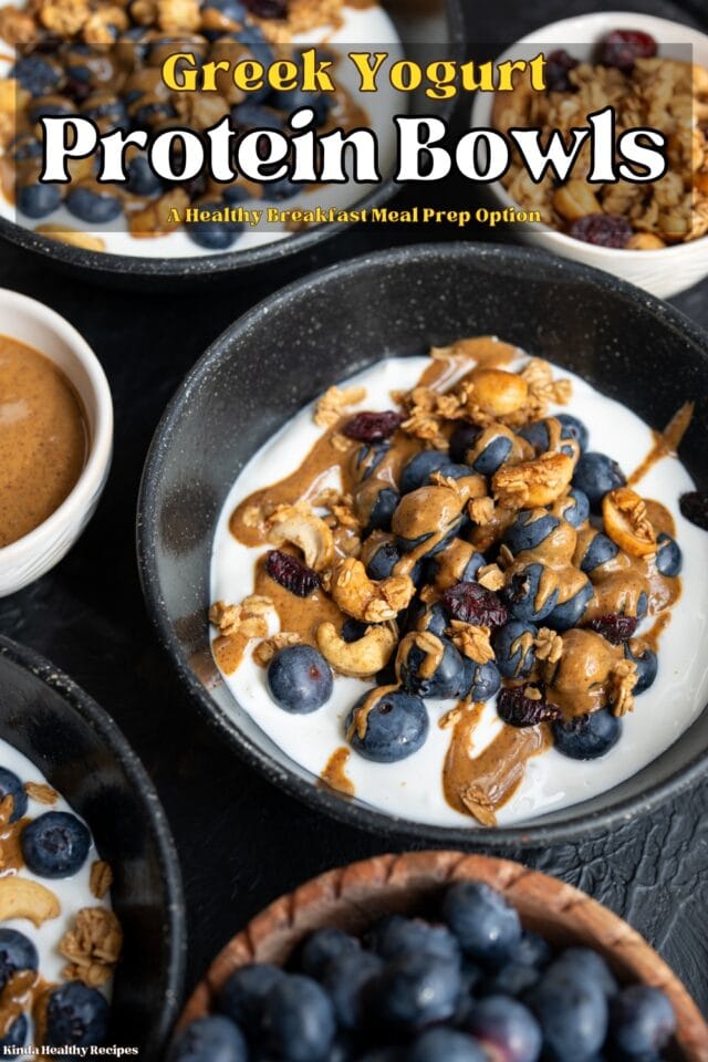 High Protein Greek Yogurt Breakfast Bowls
