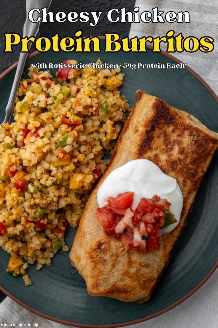 Cheesy Rotisserie Chicken Burritos