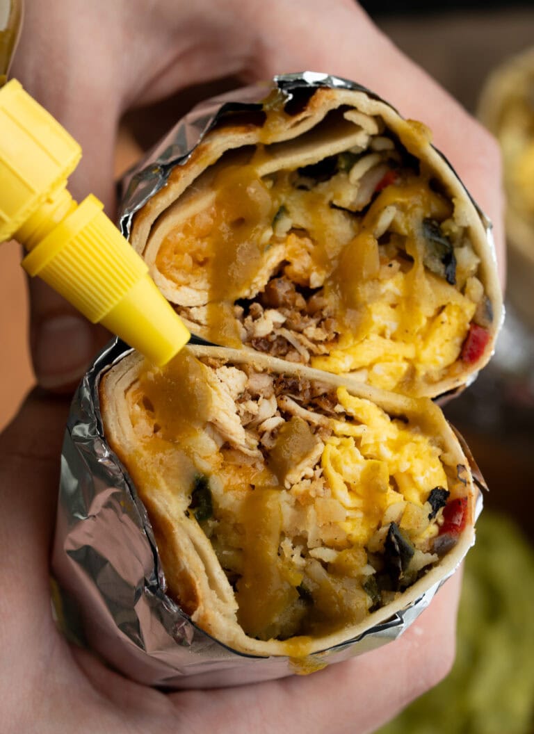 High Protein Meal Prep Breakfast Burritos