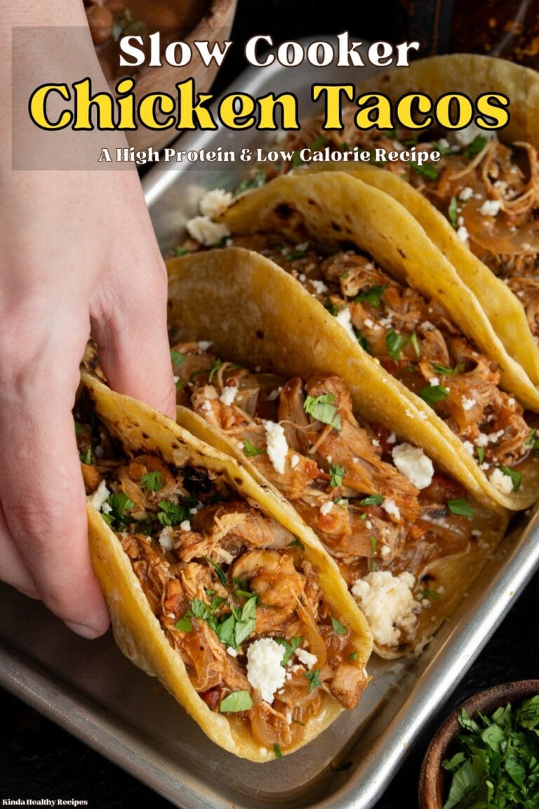 Macro Friendly Slow Cooker Chicken Tacos