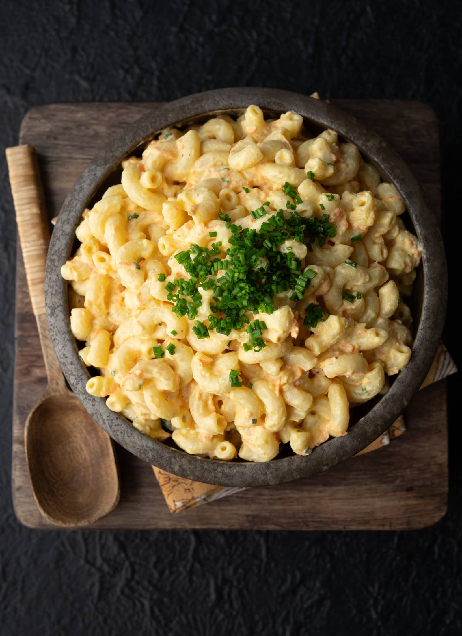 High Protein Macaroni Salad (Hawaiian Style)