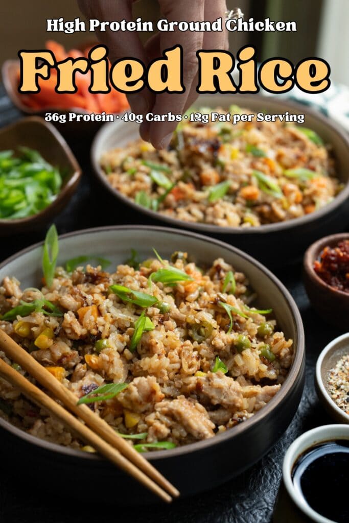 High Protein Ground Chicken Fried Rice