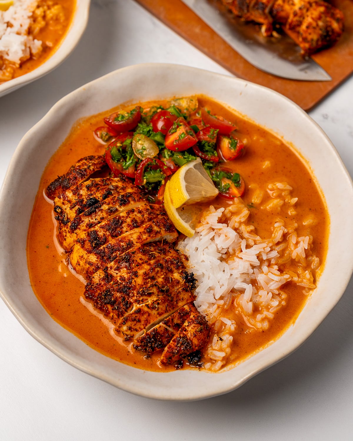 Blackened Chicken Broth Bowls